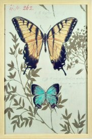 Tavla med fjärilar motiv