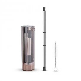 Environment friendly straw made in food grade stainless steel