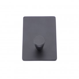 Self-adhesive hook in black fits to all rooms